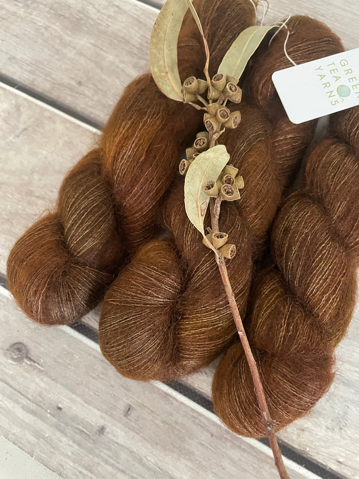 Dry Earth OB - on Silk and Mohair - Shui Yun, 2 ply/laceweight