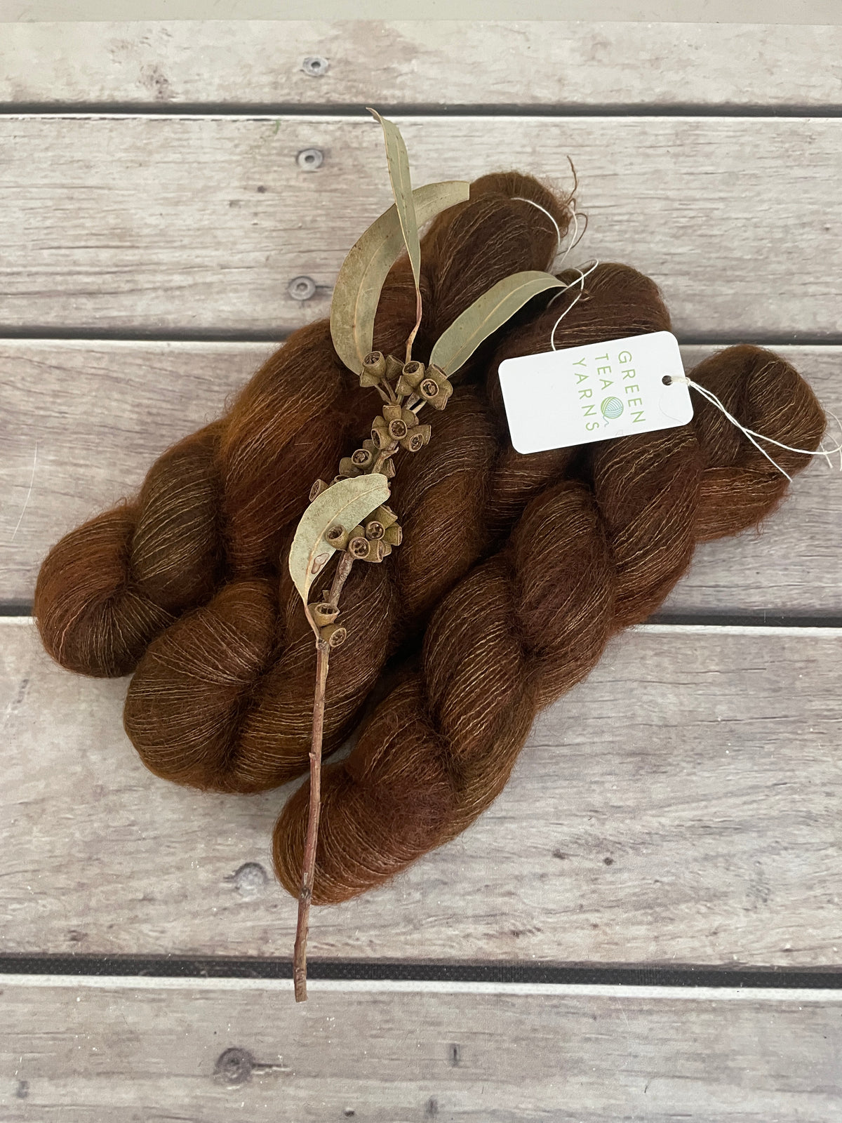 Dry Earth OB - on Silk and Mohair - Shui Yun, 2 ply/laceweight
