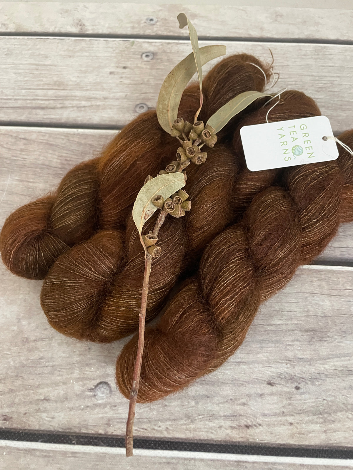 Dry Earth OB - on Silk and Mohair - Shui Yun, 2 ply/laceweight