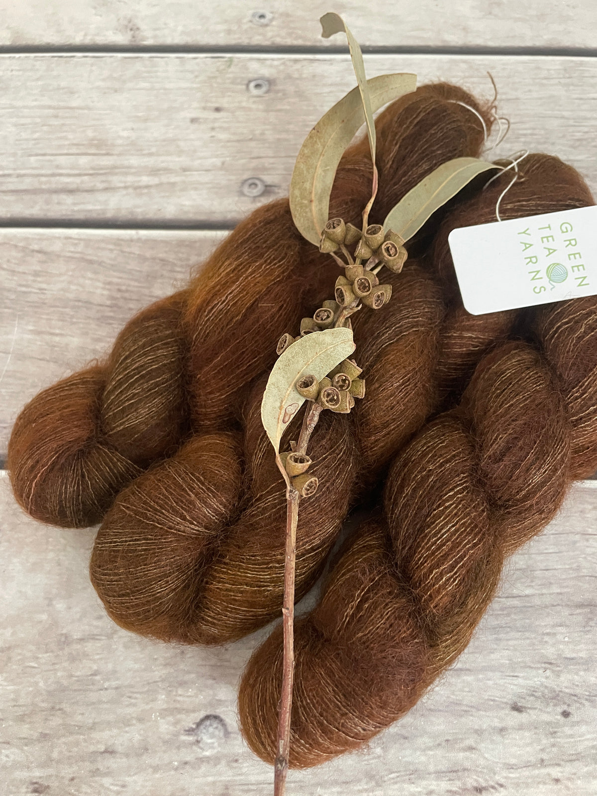 Dry Earth OB - on Silk and Mohair - Shui Yun, 2 ply/laceweight