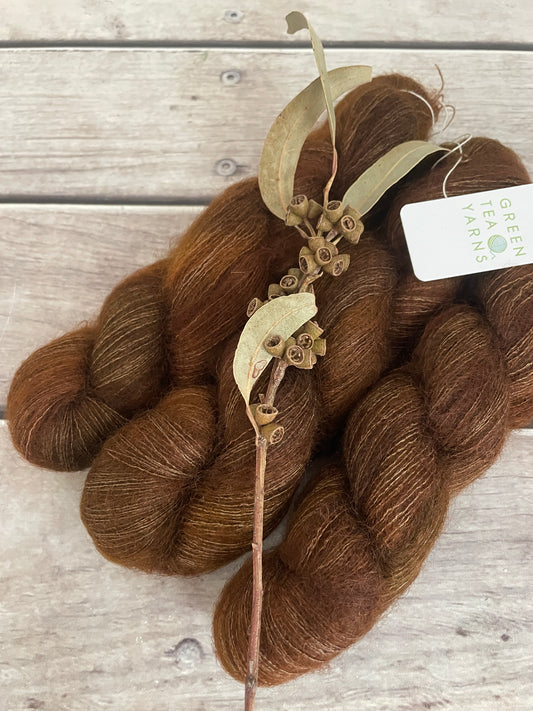 Dry Earth OB - on Silk and Mohair - Shui Yun, 2 ply/laceweight