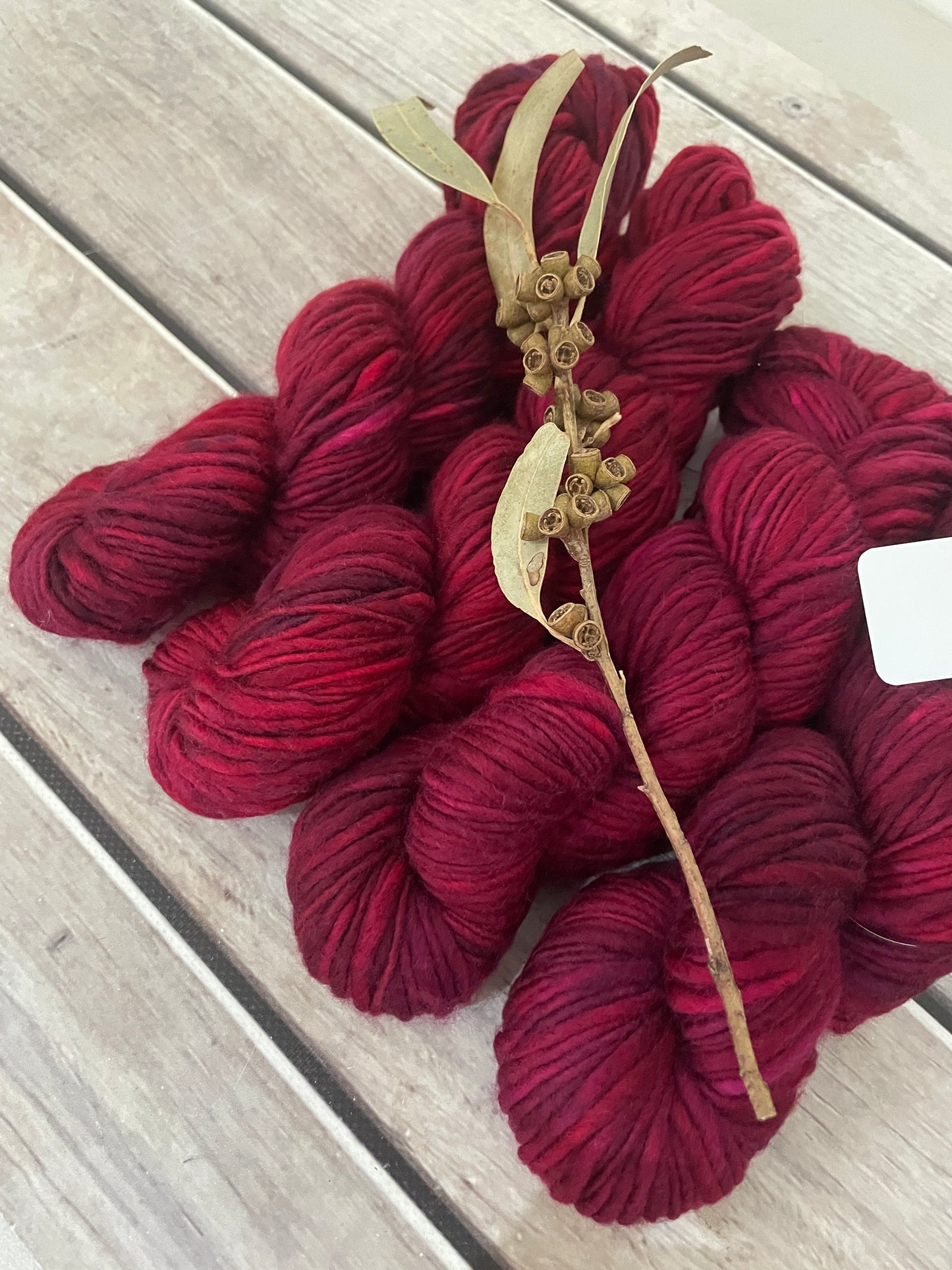 Be Mine- 12 Ply sw merino singles - Guava