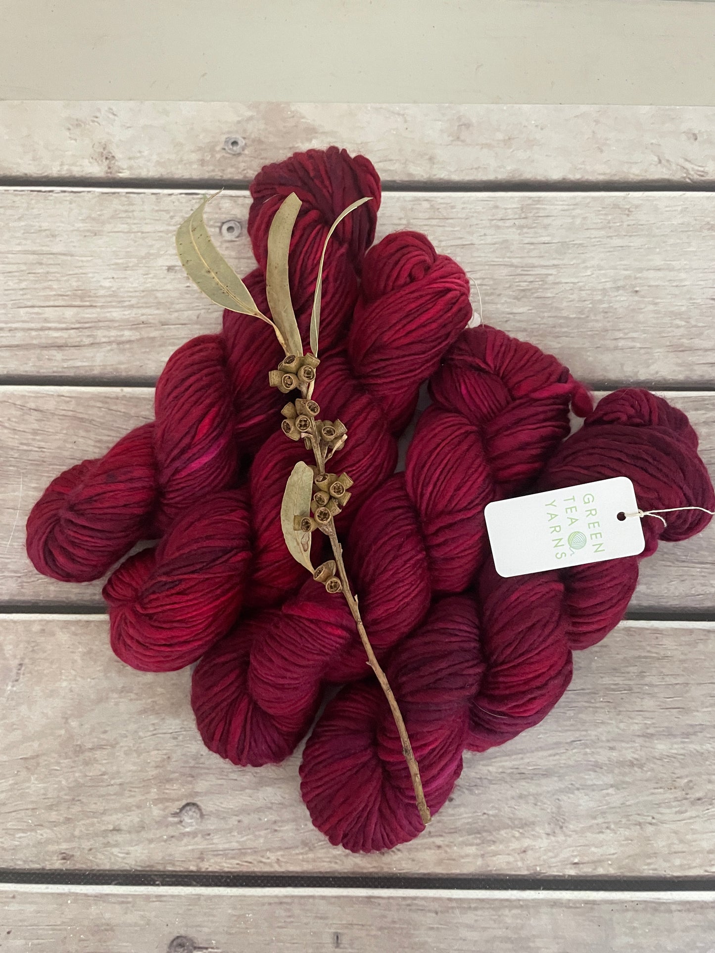 Be Mine- 12 Ply sw merino singles - Guava