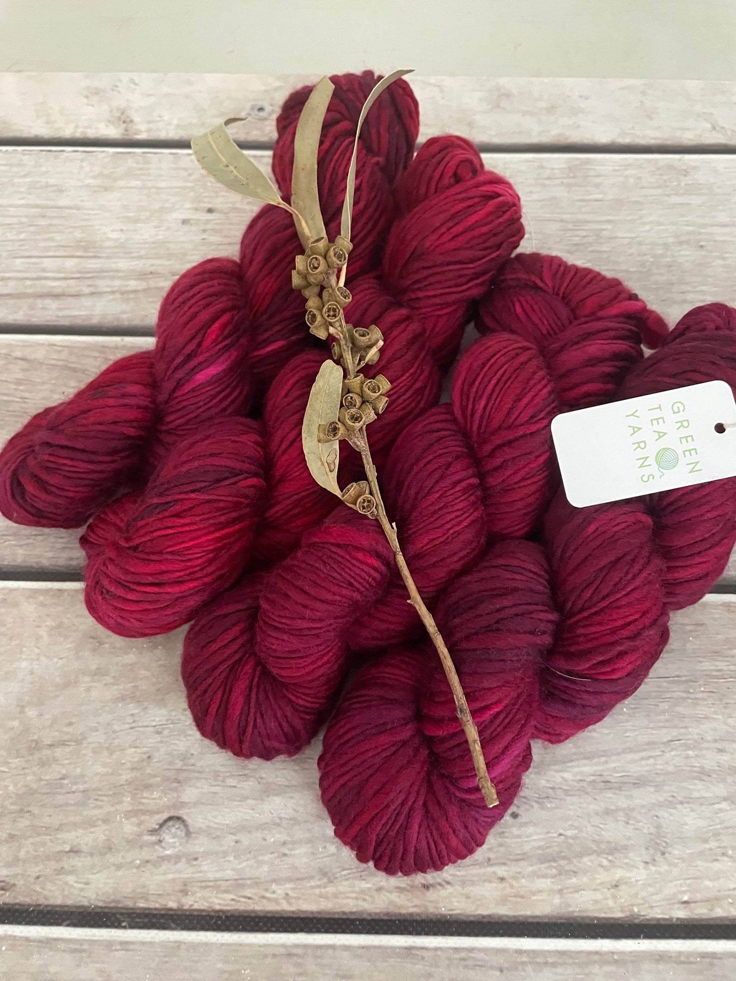 Be Mine- 12 Ply sw merino singles - Guava