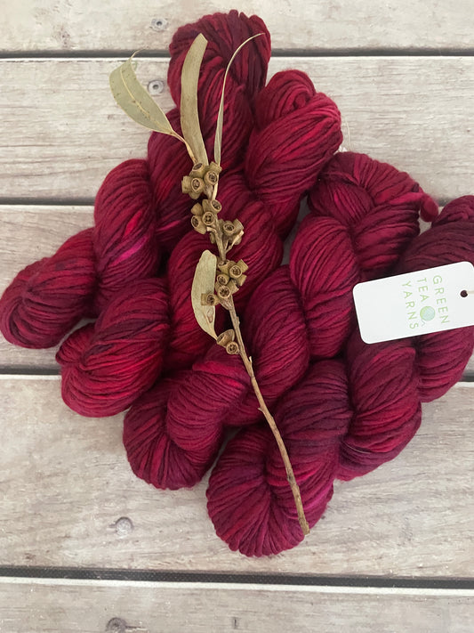 Be Mine- 12 Ply sw merino singles - Guava