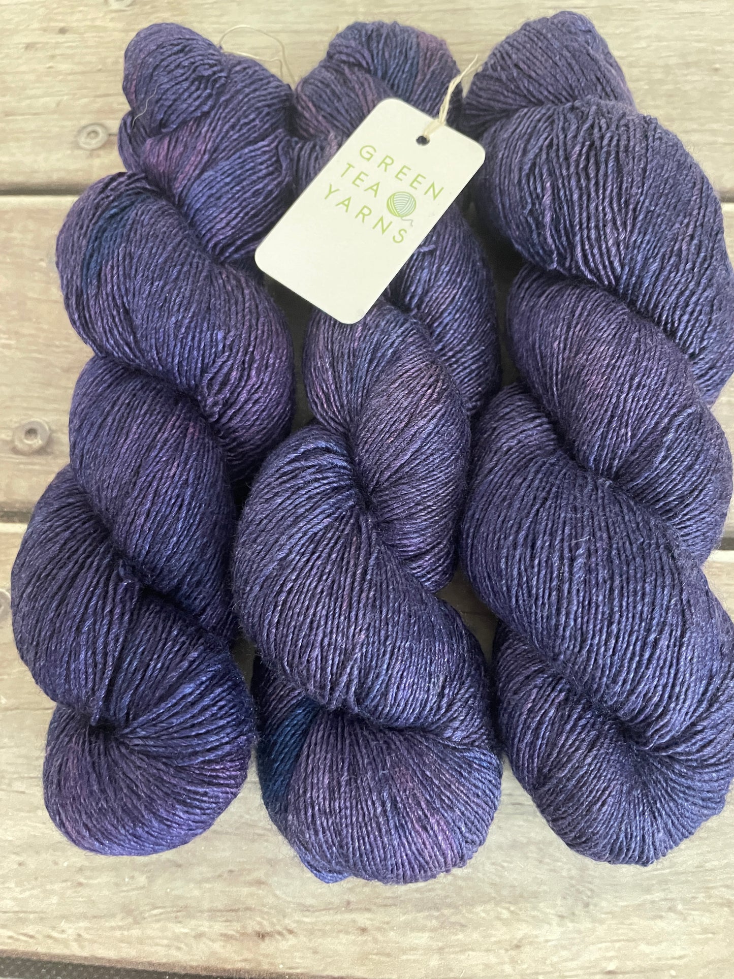 Percy's Purple -  Merino and Silk 4 ply single - Osmanthus
