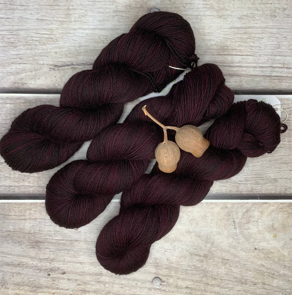 Black Cherry - 4 ply merino/nylon sock yarn - Darjeeling