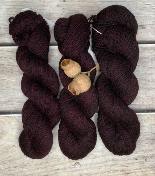 Black Cherry - Darjeeling sock yarn - 4 ply