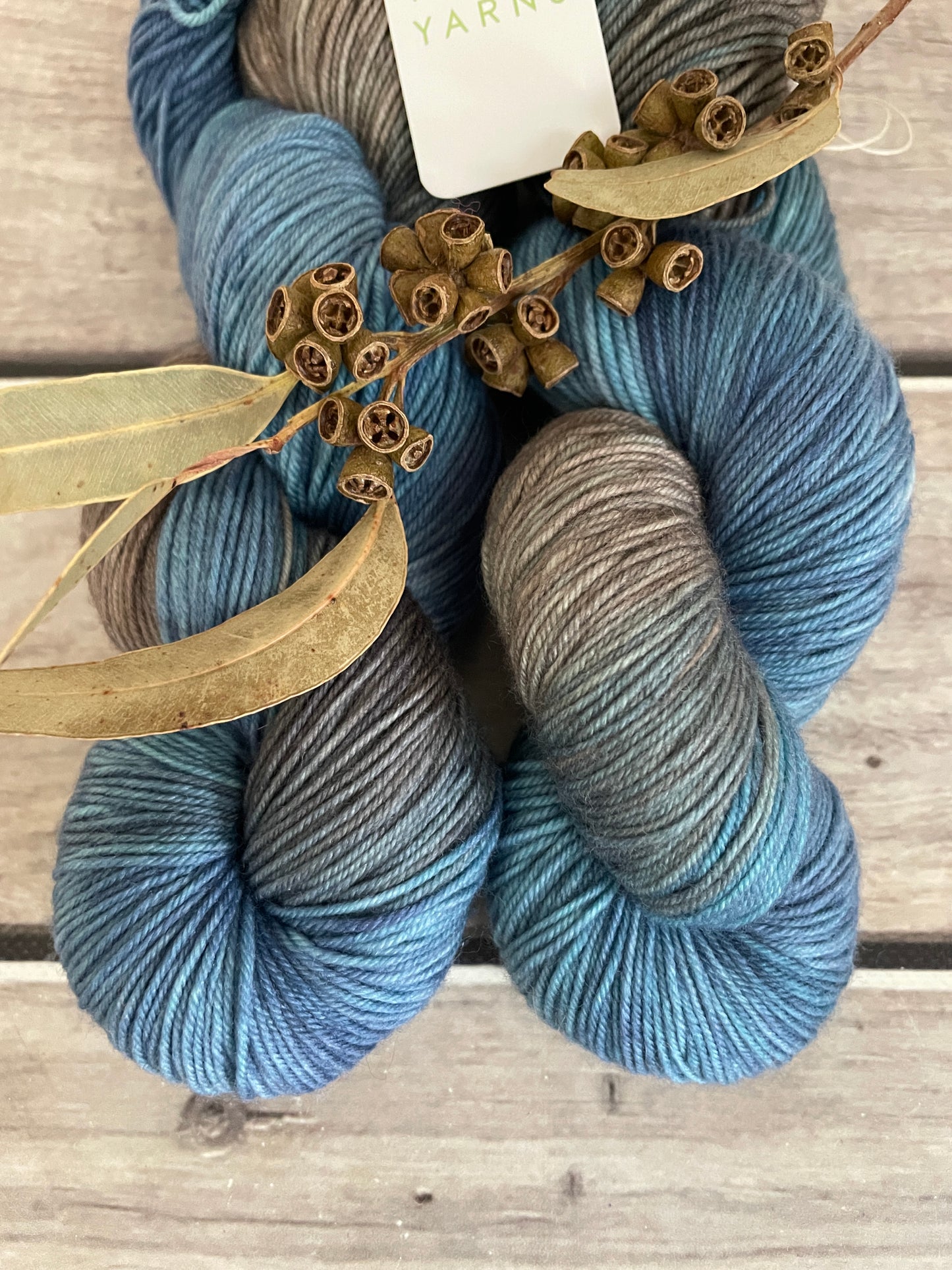 Intertidal ooak - 4 ply sock yarn in merino and nylon - Darjeeling 4