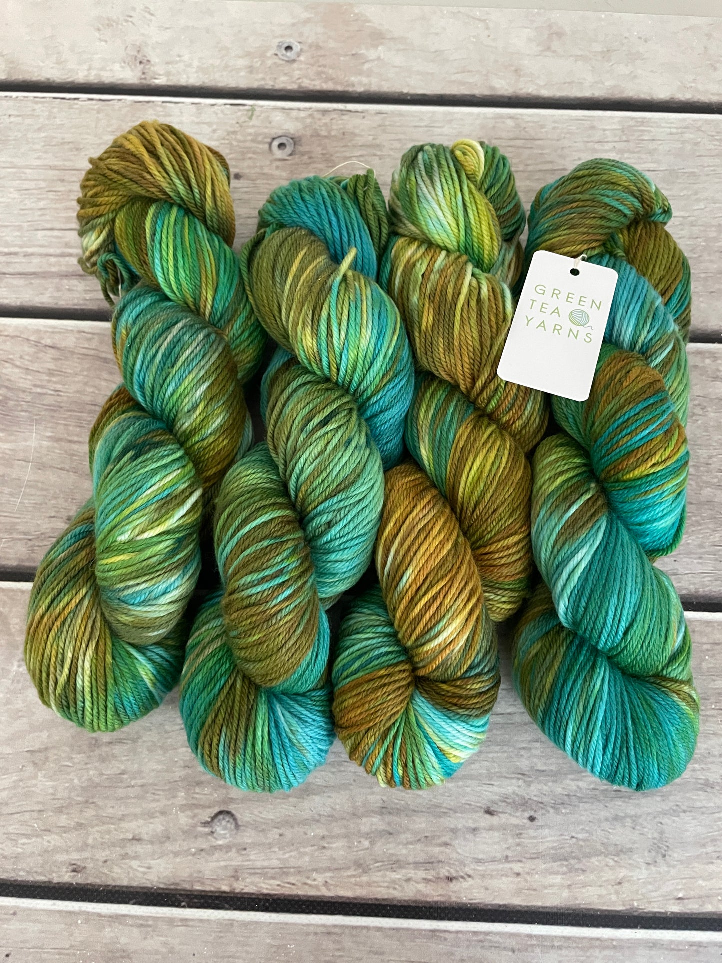 Golden Mangrove ooak - Darjeeling DK sock yarn - 8 ply
