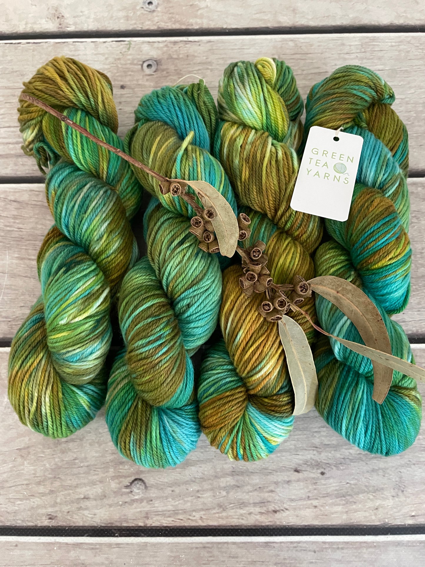 Golden Mangrove ooak - Darjeeling DK sock yarn - 8 ply