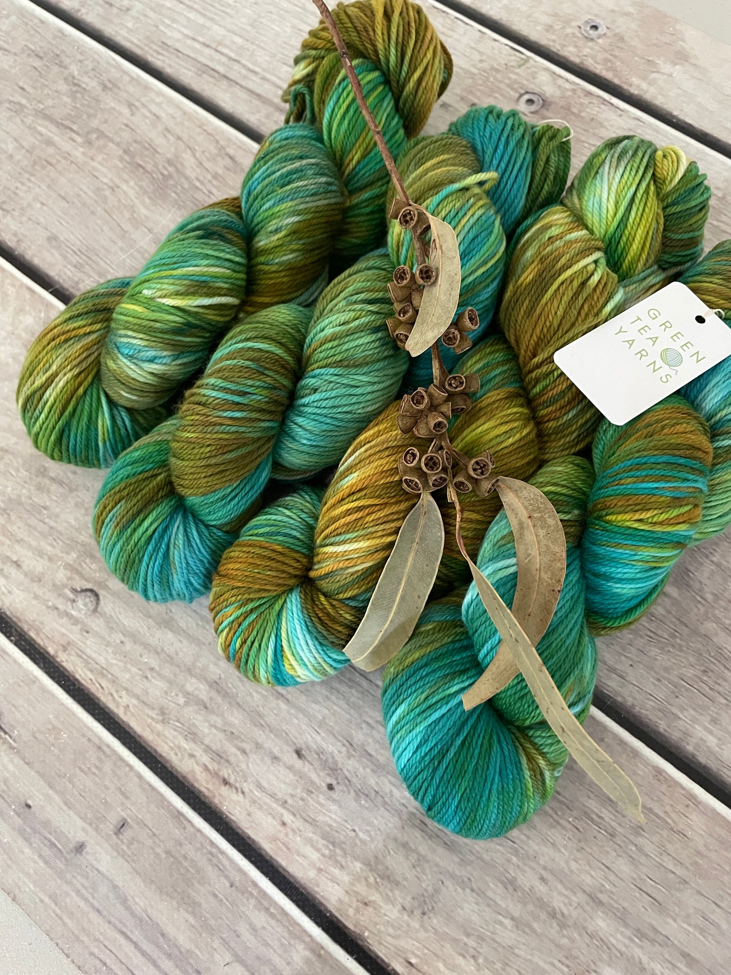 Golden Mangrove ooak - Darjeeling DK sock yarn - 8 ply
