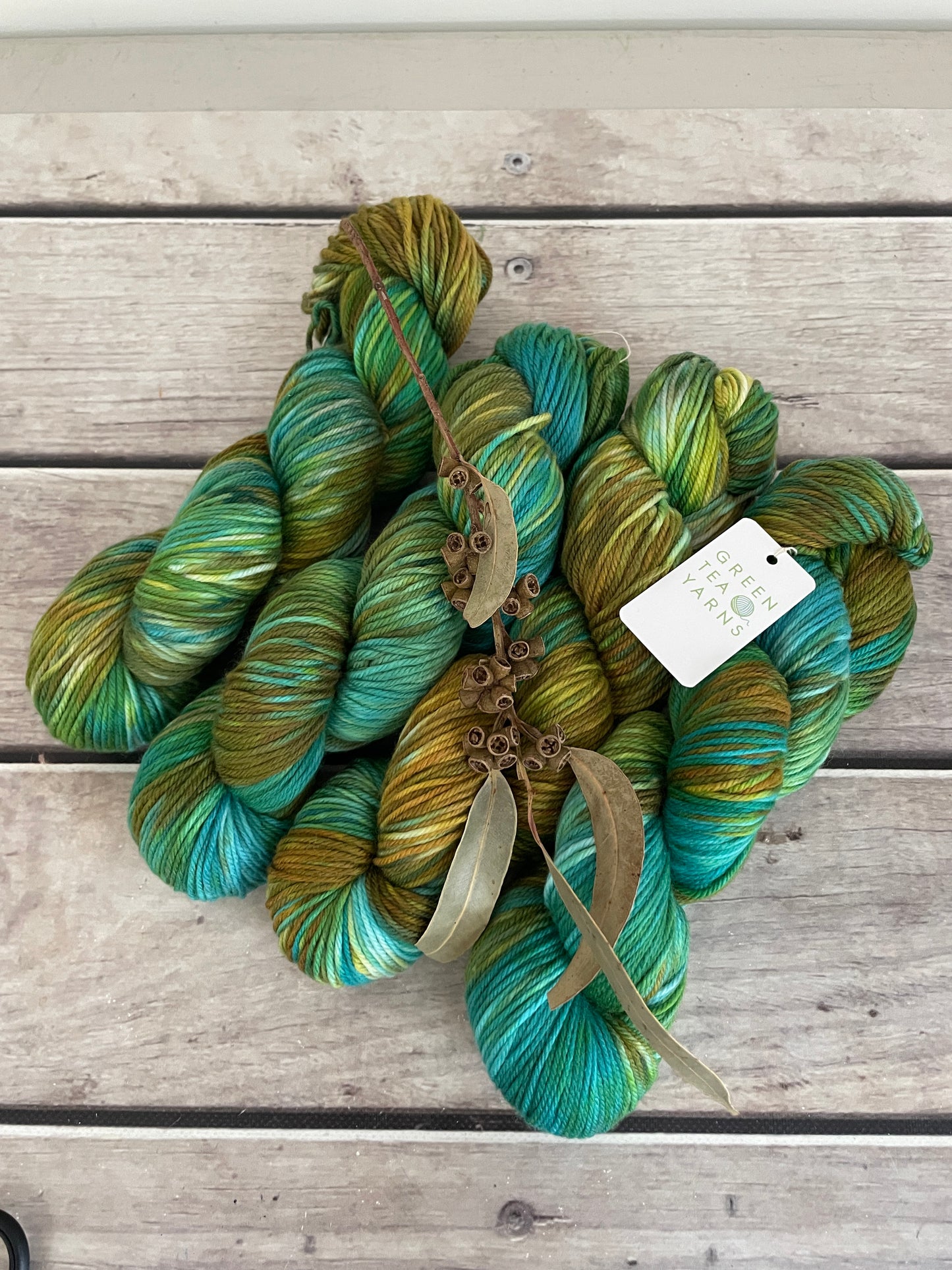 Golden Mangrove ooak - Darjeeling DK sock yarn - 8 ply
