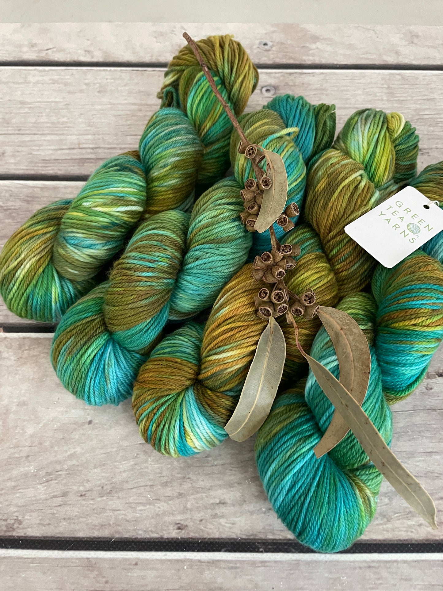 Golden Mangrove ooak - Darjeeling DK sock yarn - 8 ply