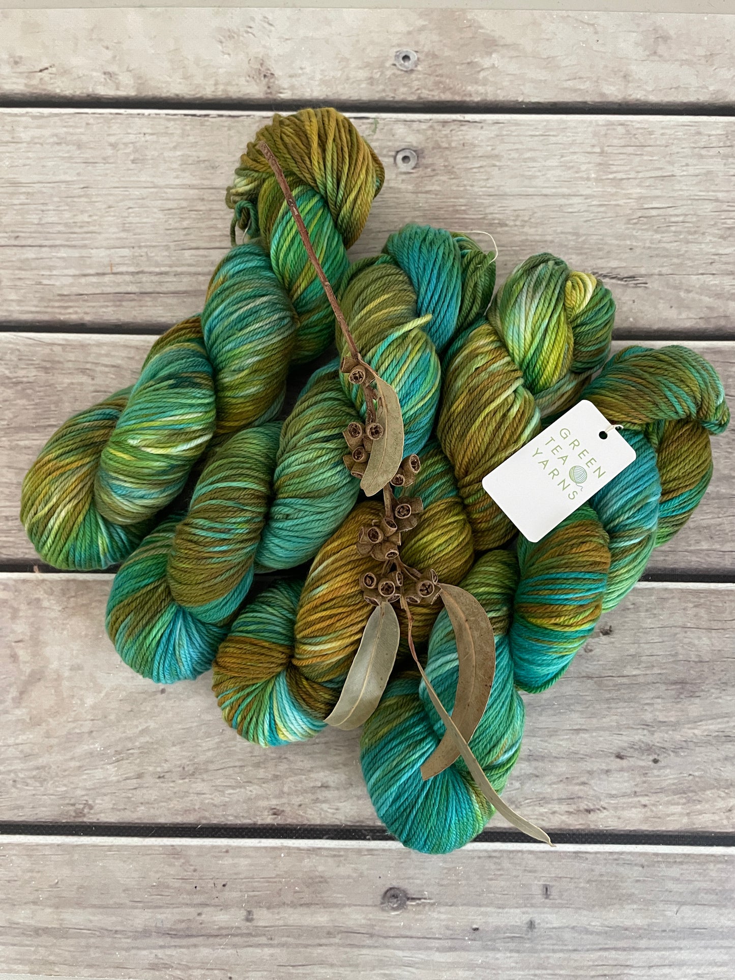 Golden Mangrove ooak - Darjeeling DK sock yarn - 8 ply