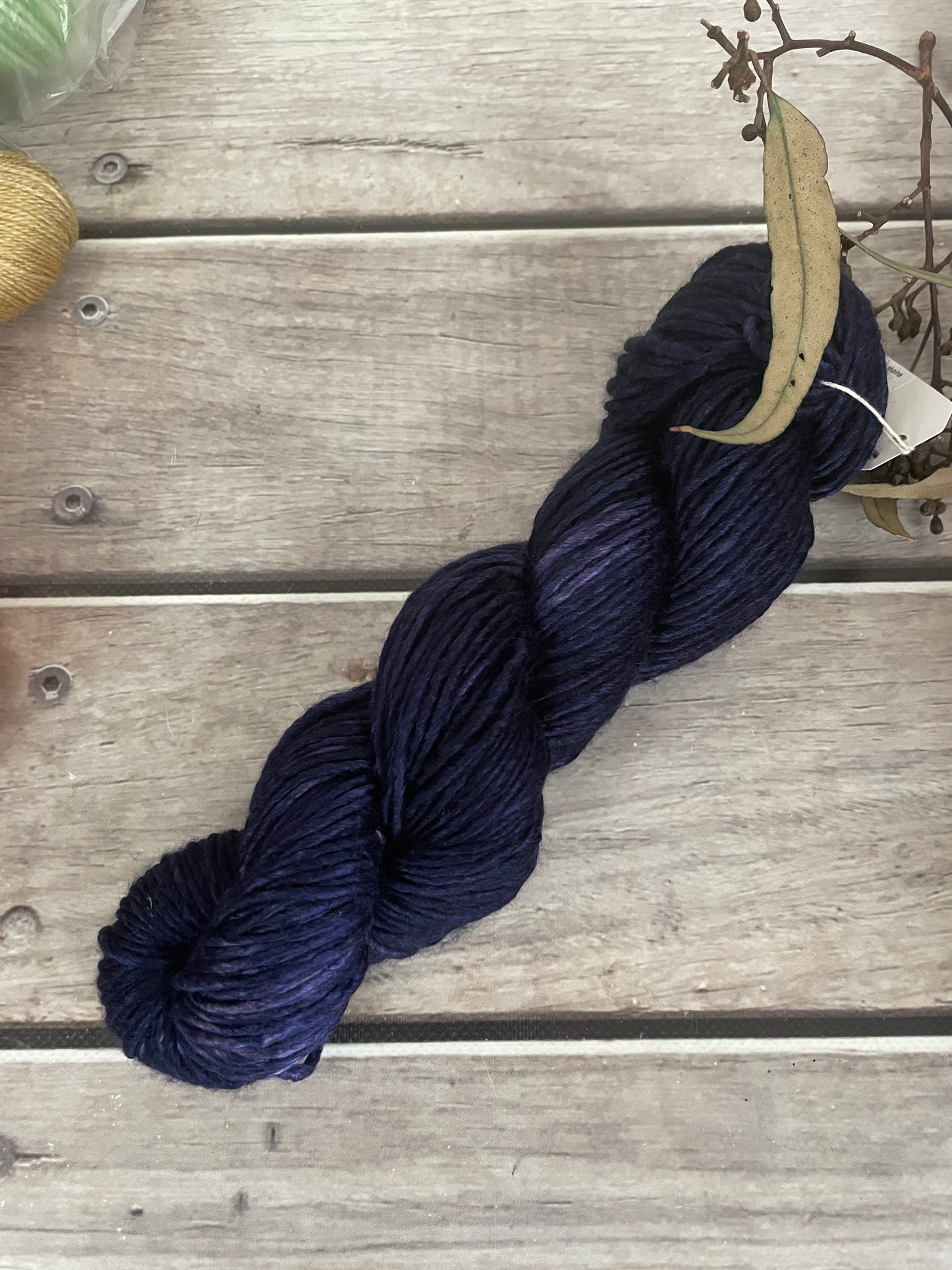 Percy's Purple - 10 ply merino/silk singles - Peach
