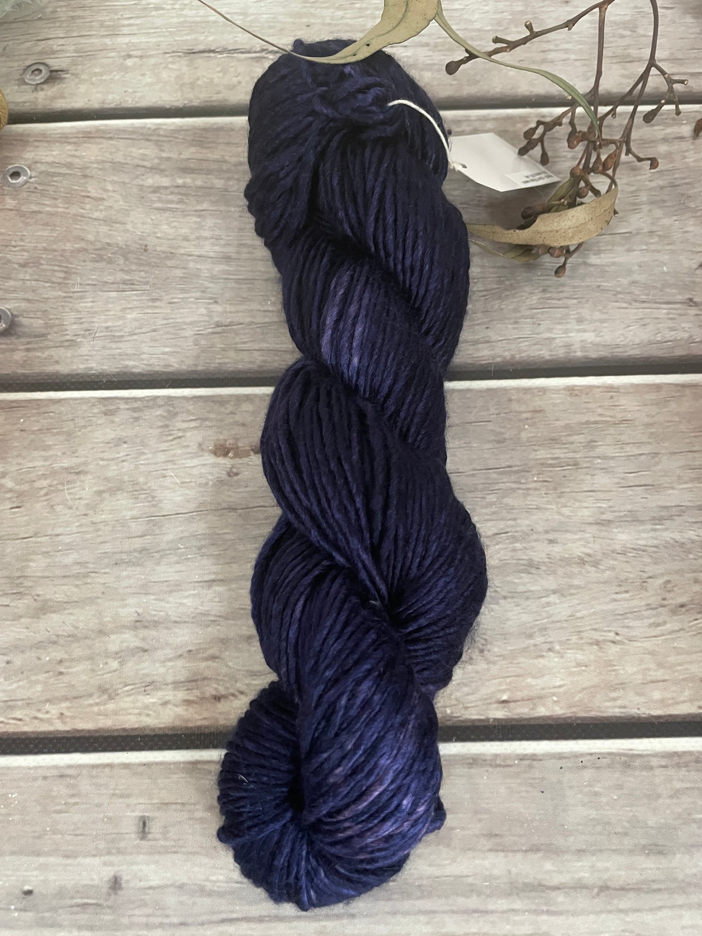 Percy's Purple - 10 ply merino/silk singles - Peach