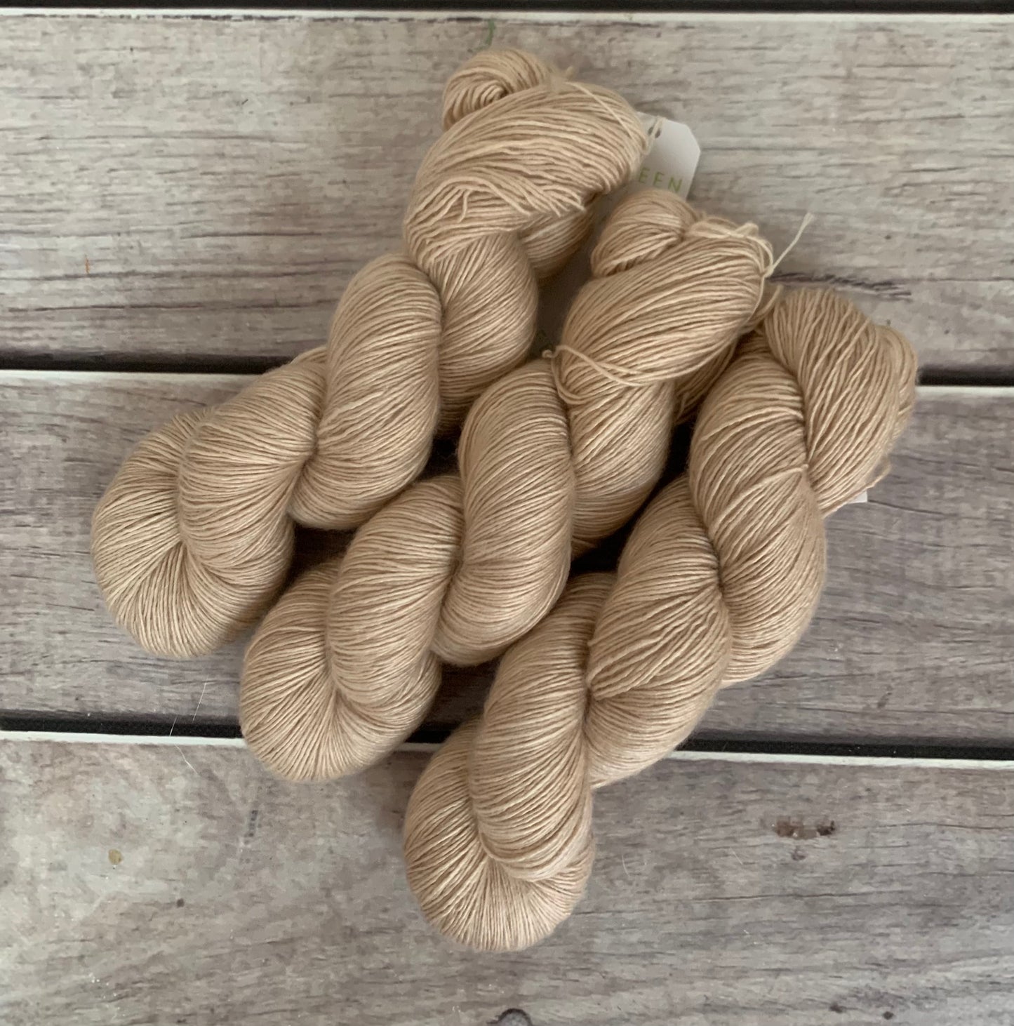 Salt Marsh -  on Merino and Silk 4 ply single yarn - Osmanthus