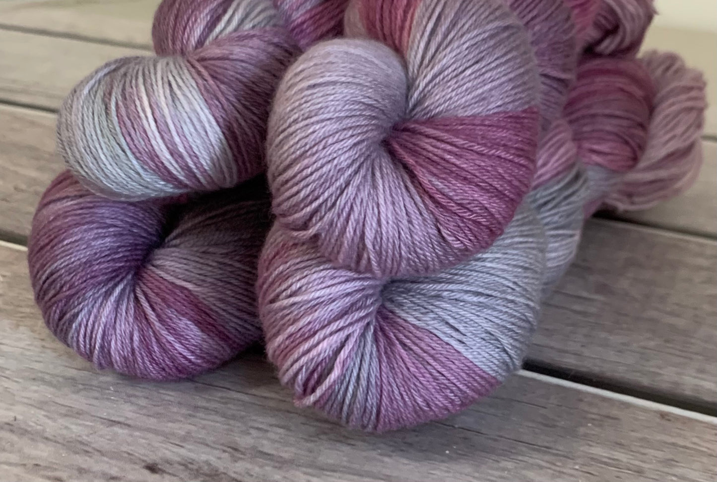 Lavender Smoke ooak - Darjeeling sock yarn - 4 ply