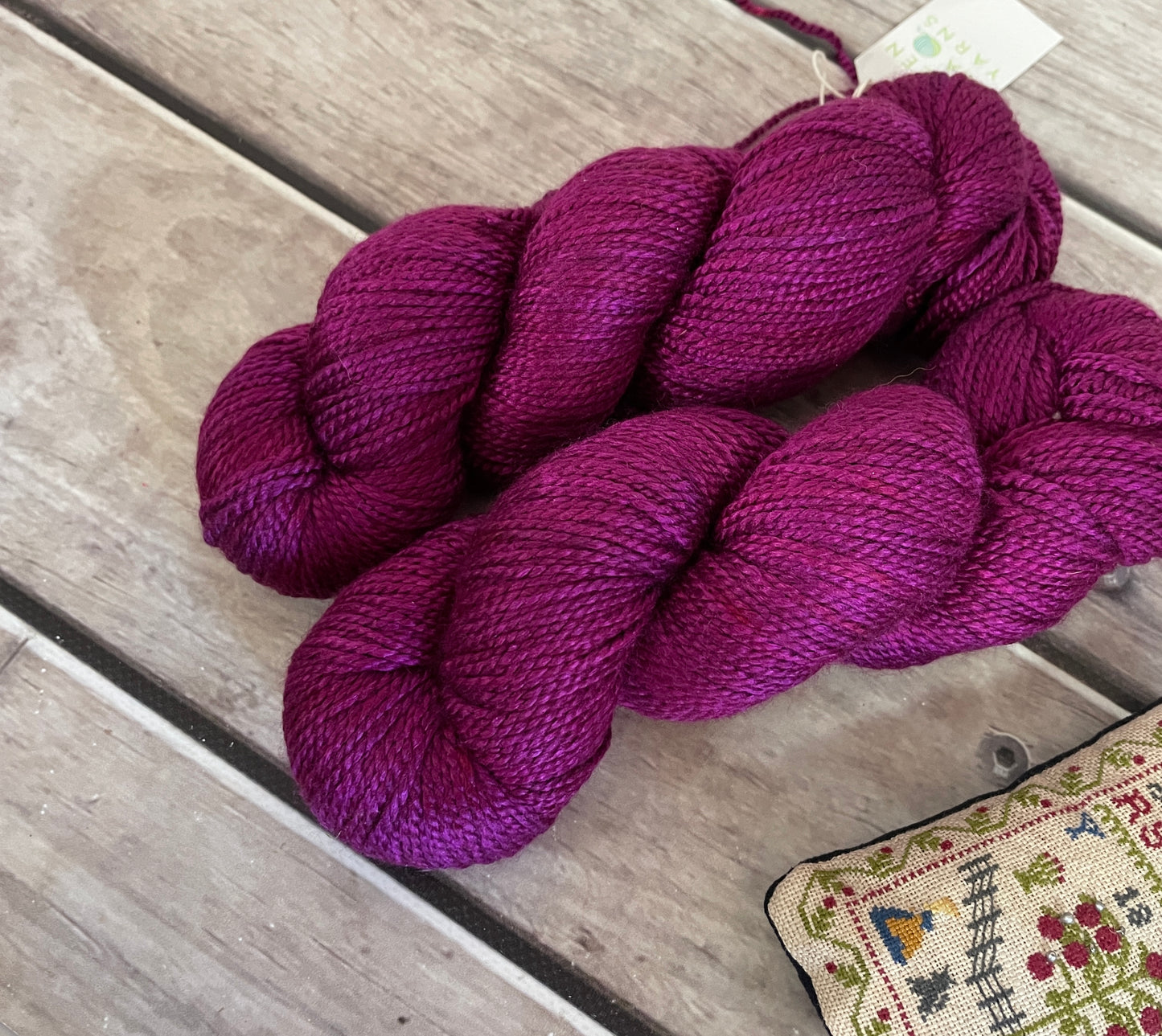 Wild Orchid - 8 ply silk and merino - White Cloud