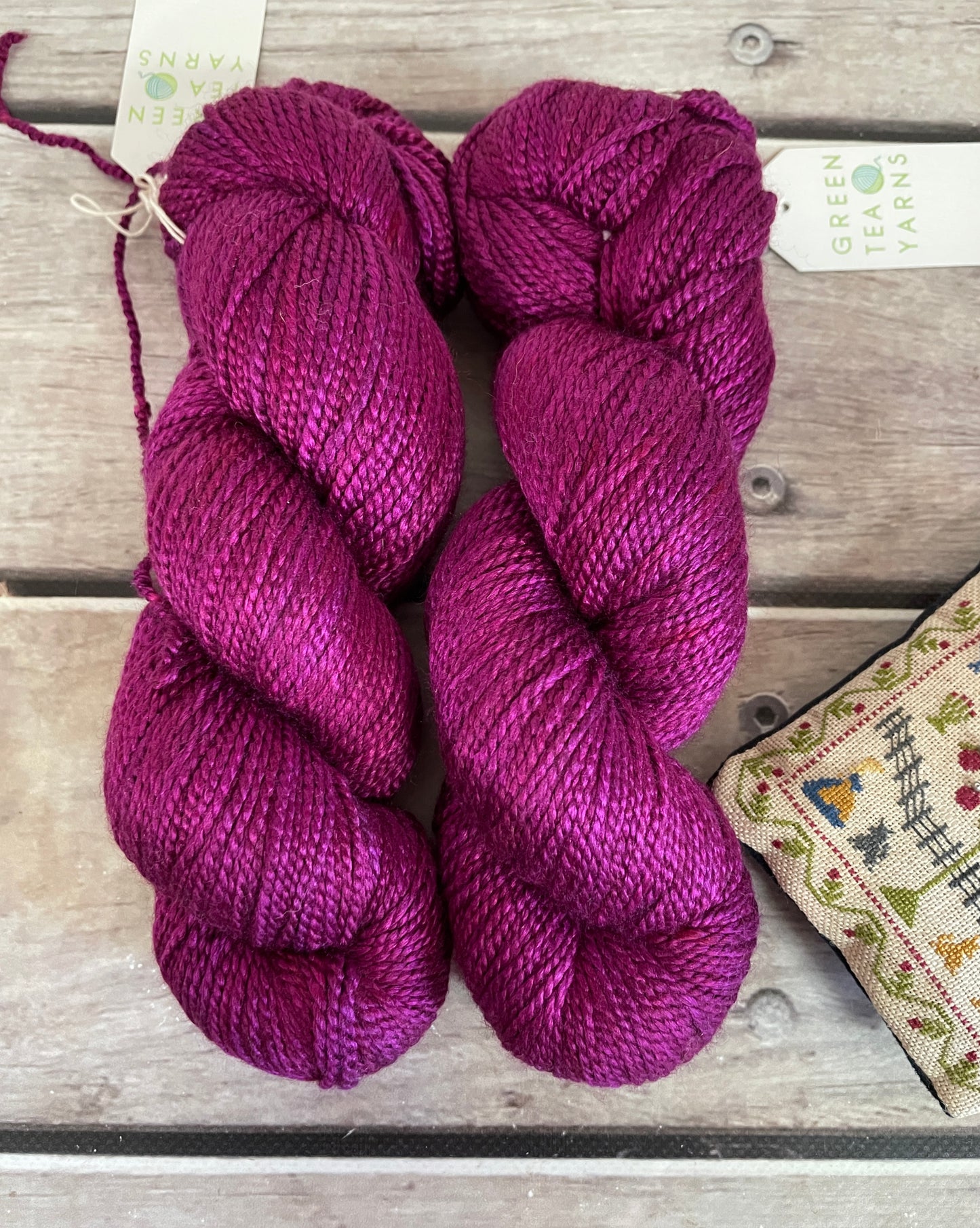 Wild Orchid - 8 ply silk and merino - White Cloud