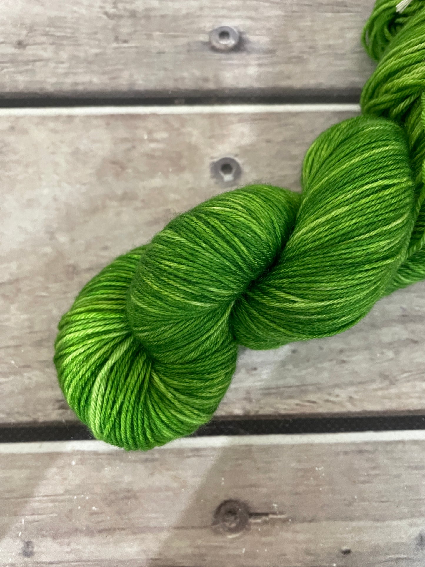 Frog Green - sock yarn in merino and nylon - Darjeeling