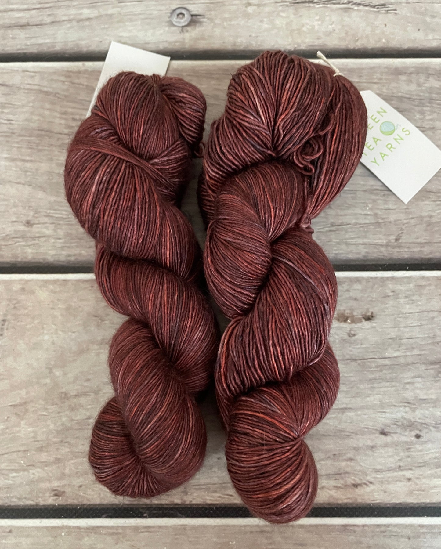 Lava Core - 4 ply in Mulberry silk and Merino singles yarn - Osmanthus