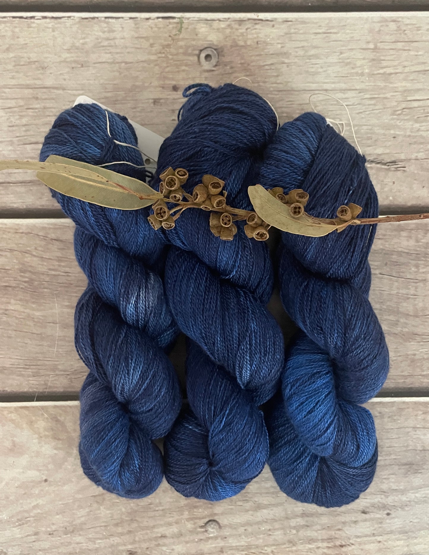April Blues - 2 ply Silk and Merino - Sencha