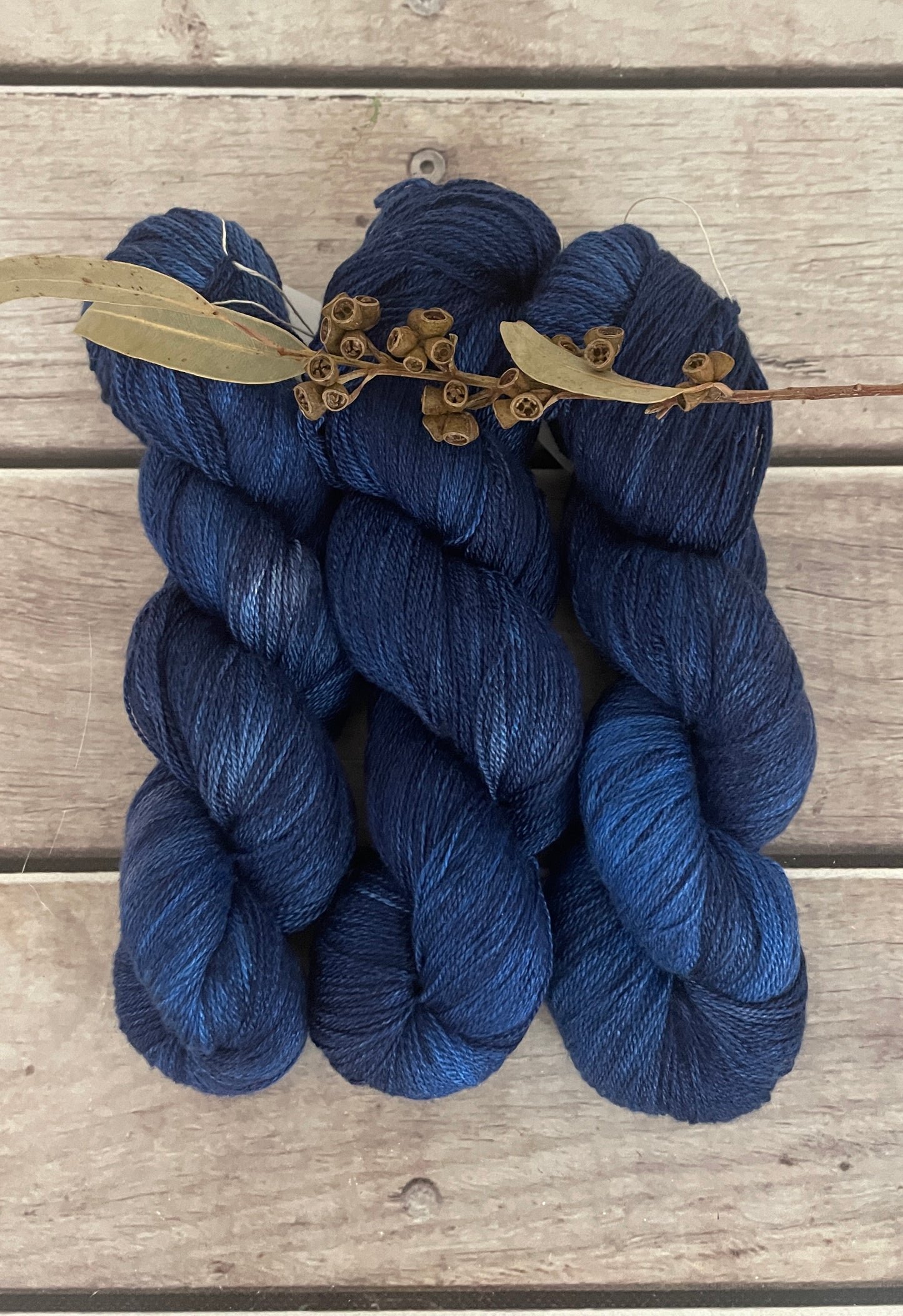 April Blues - 2 ply Silk and Merino - Sencha