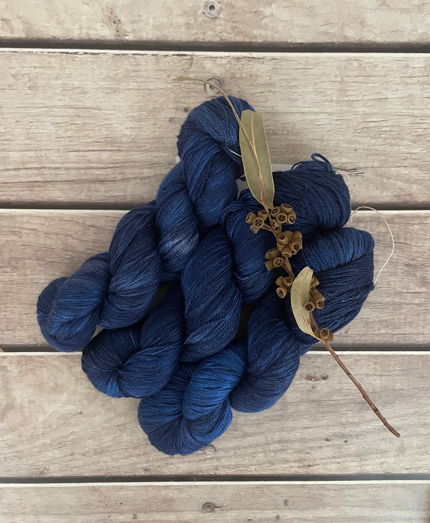 April Blues - 2 ply Silk and Merino - Sencha