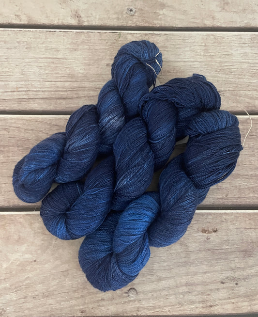 April Blues - 2 ply Silk and Merino - Sencha