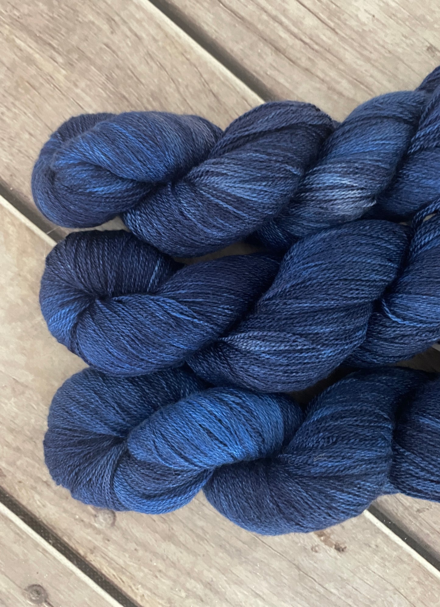 April Blues - 2 ply Silk and Merino - Sencha