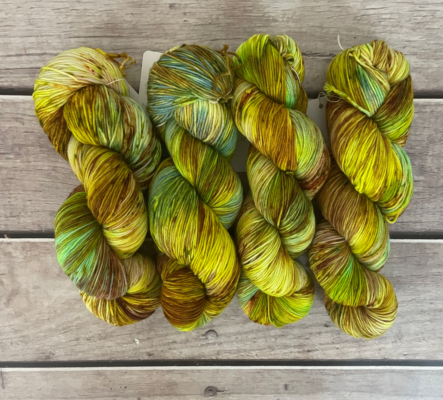 Glass Beach ooak - 4 ply sock yarn in merino and nylon - Darjeeling 4