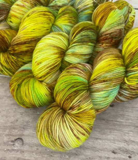 Glass Beach ooak - 4 ply sock yarn in merino and nylon - Darjeeling 4