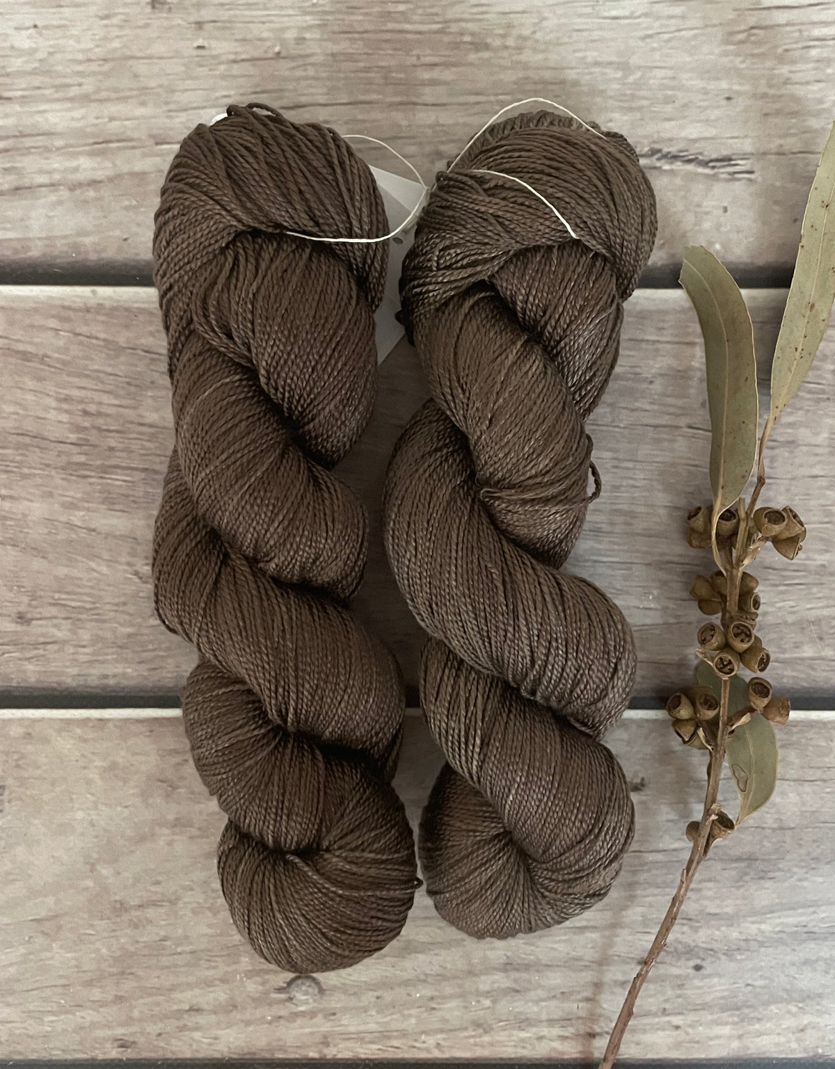 Pale Peat - 4 ply pure silk yarn - Ginseng f
