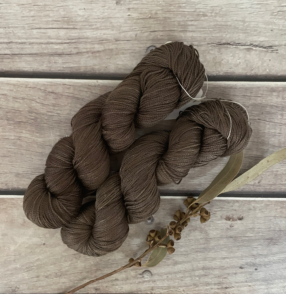 Pale Peat - 4 ply pure silk yarn - Ginseng f