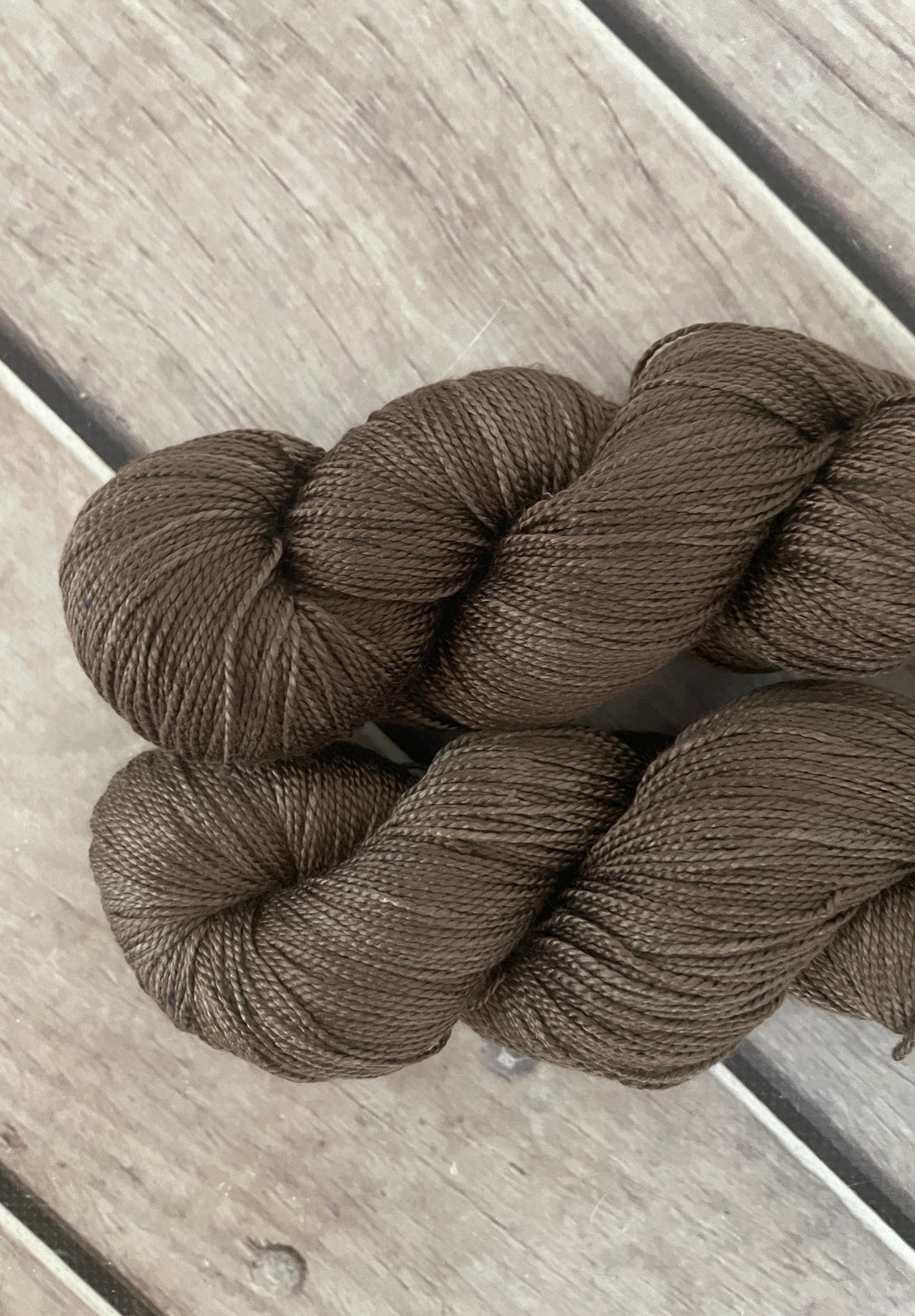 Pale Peat - 4 ply pure silk yarn - Ginseng f