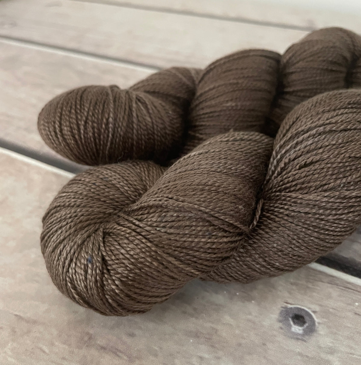 Pale Peat - 4 ply pure silk yarn - Ginseng f