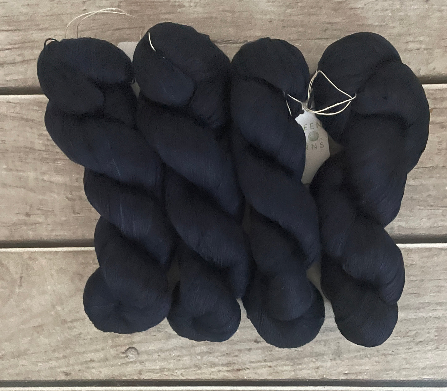Midnight - 4 ply in Mulberry silk - Ginseng f