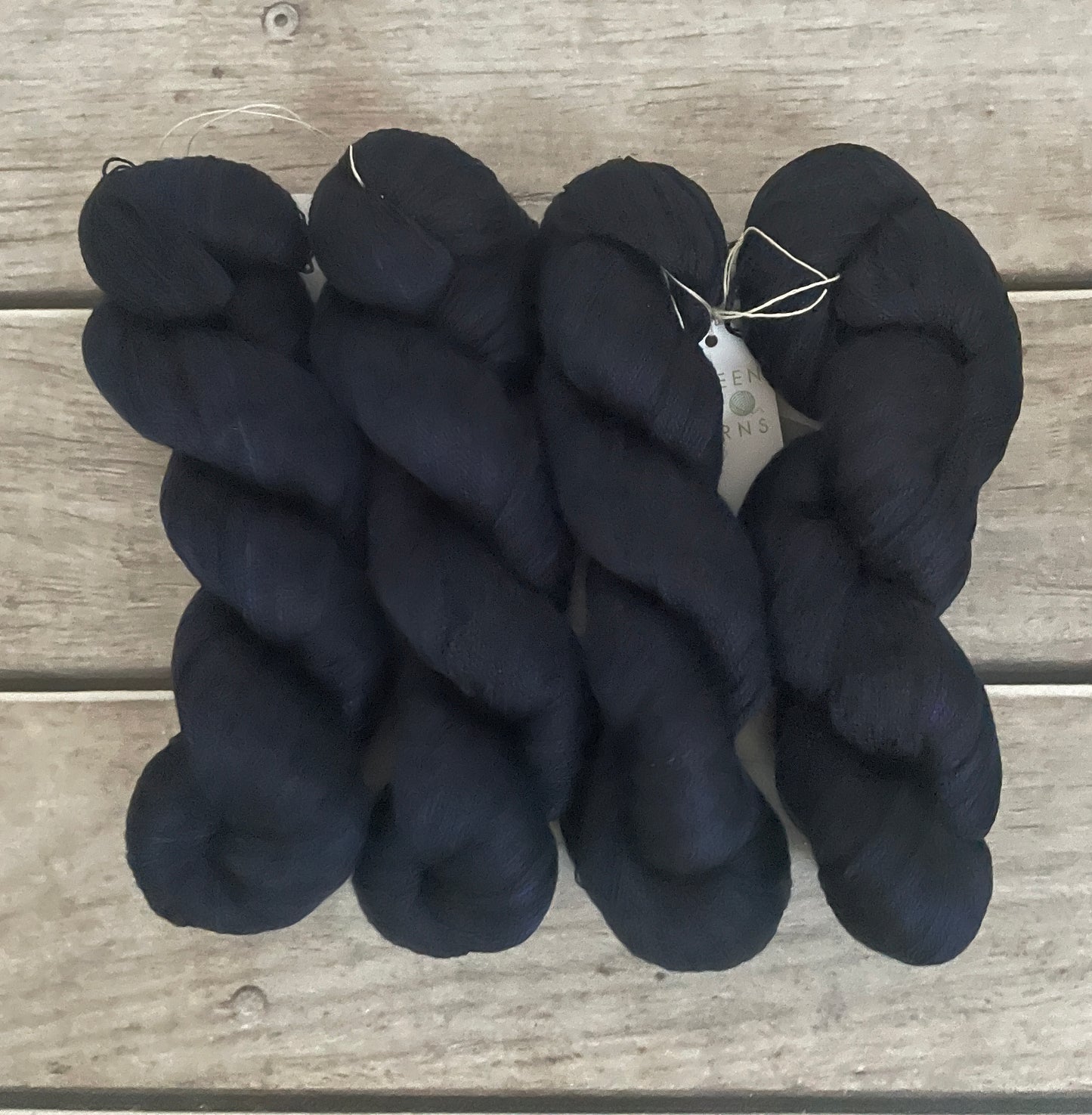 Midnight - 4 ply in Mulberry silk - Ginseng f