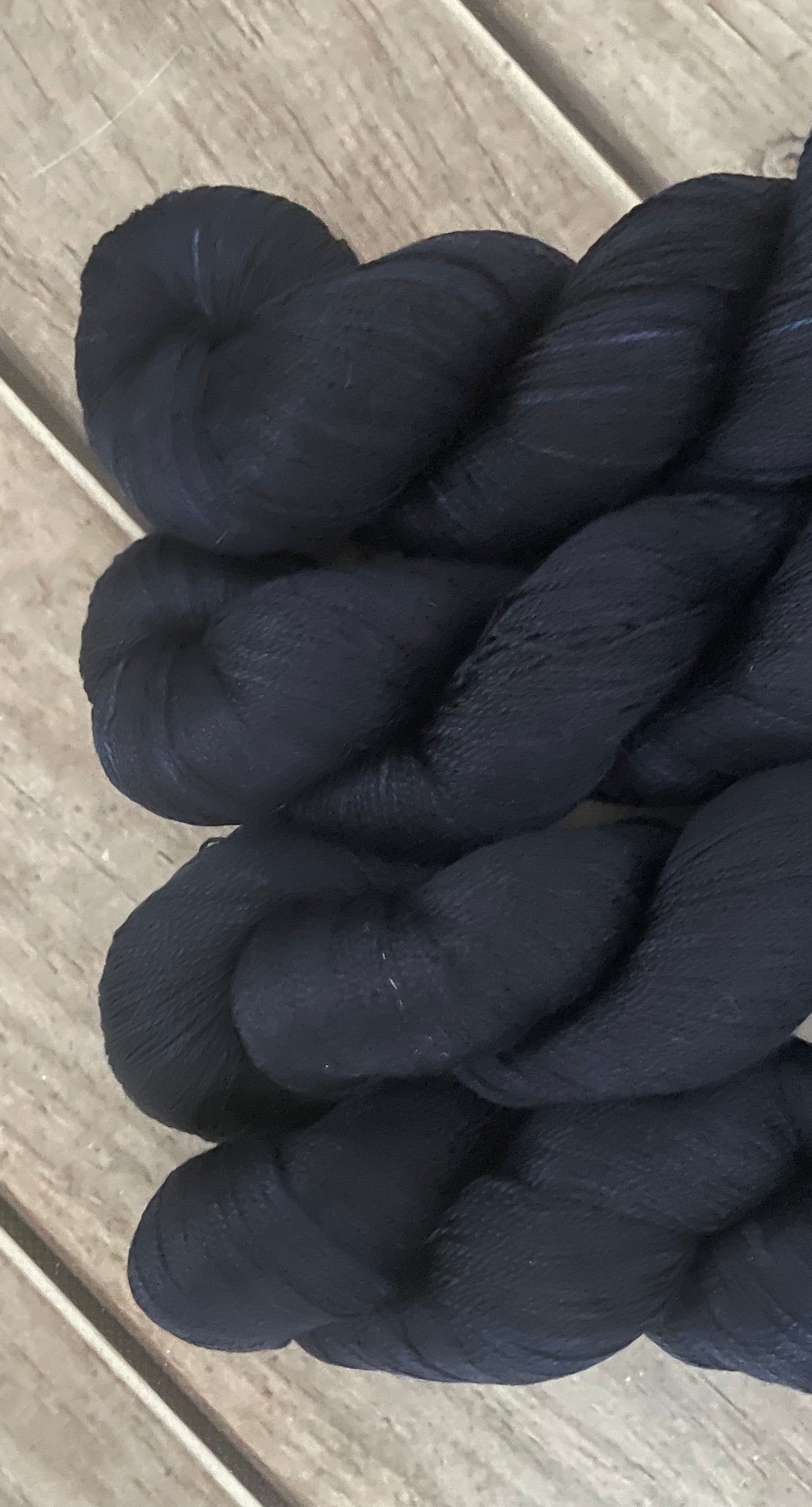 Midnight - 4 ply in Mulberry silk - Ginseng f