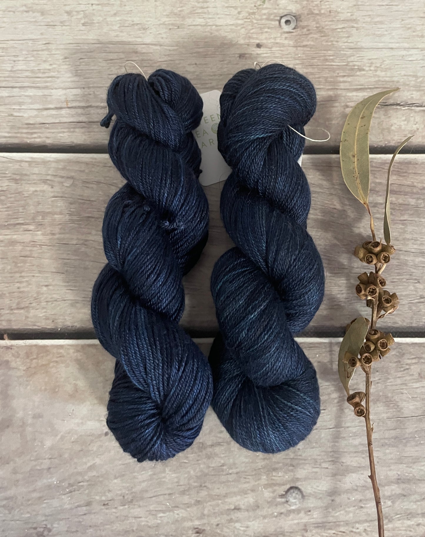 Midnight - 2 ply Silk and Merino - Sencha
