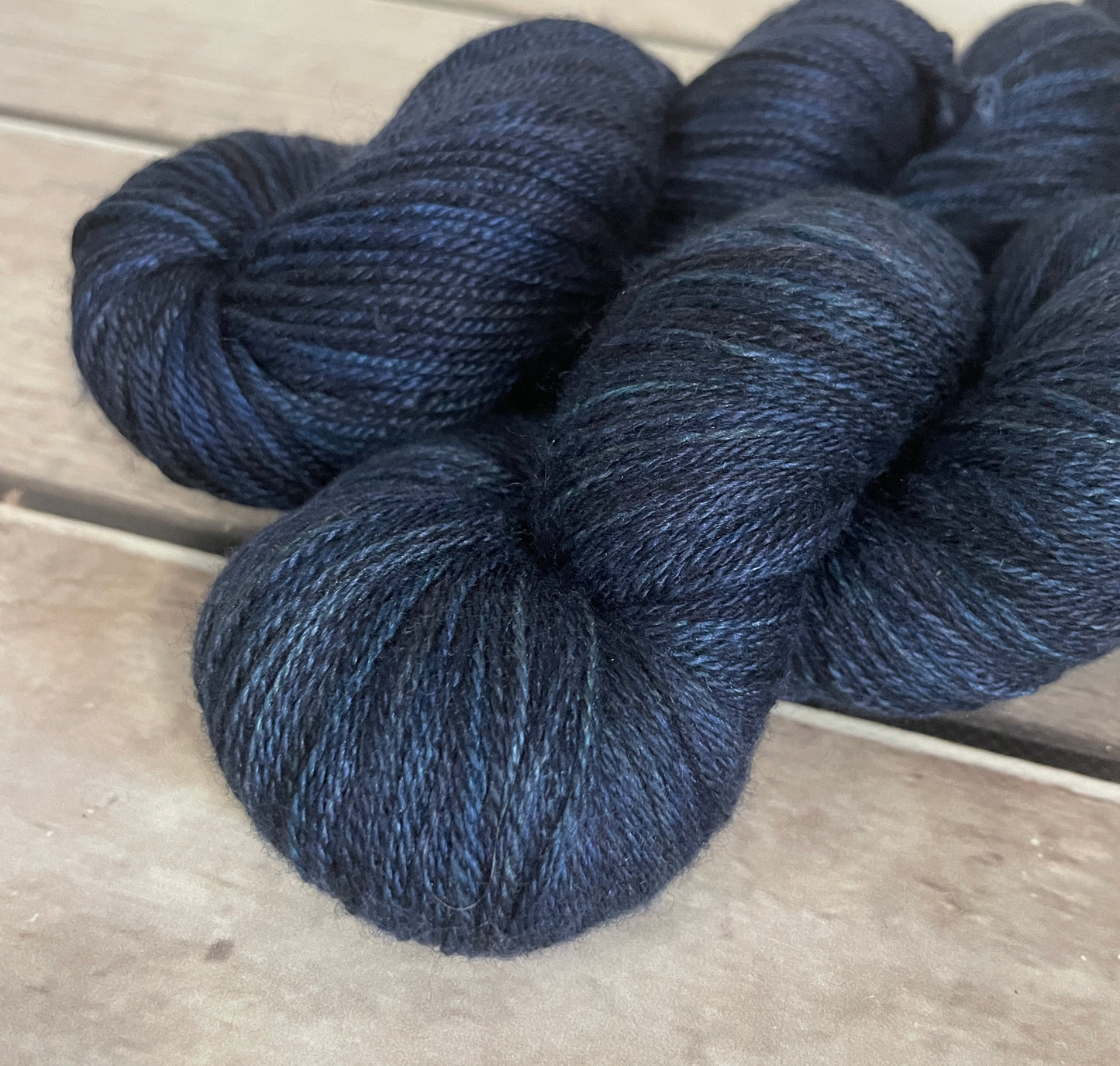 Midnight - 2 ply Silk and Merino - Sencha