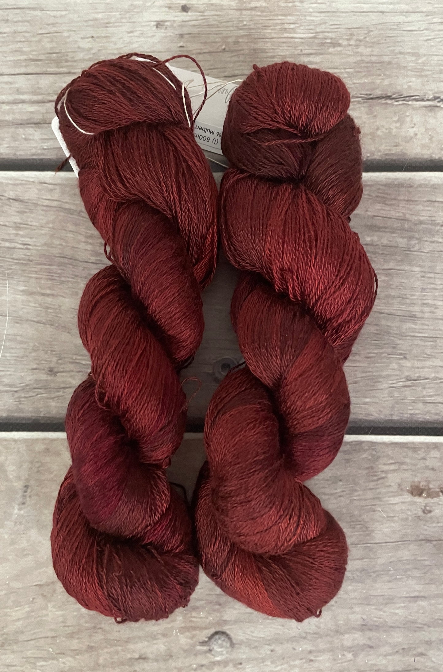 Red Dune - 2 ply in Mulberry silk yarn - Pekoe l