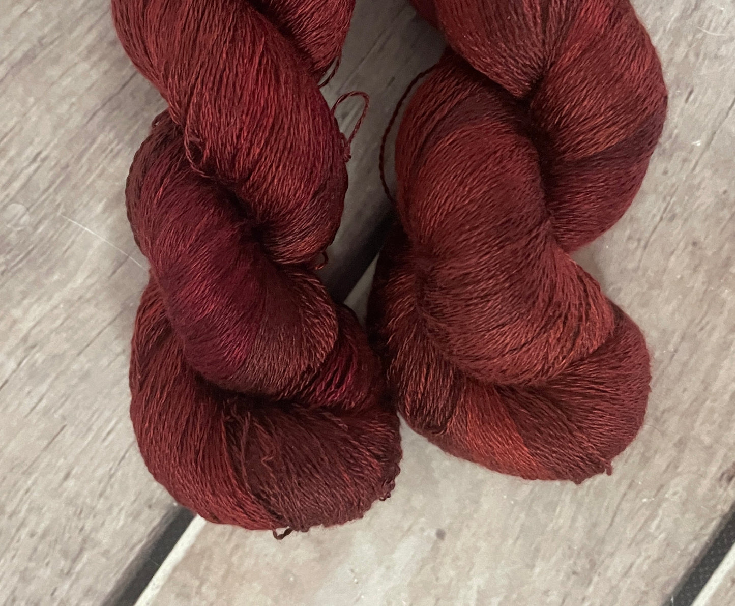 Red Dune - 2 ply in Mulberry silk yarn - Pekoe l