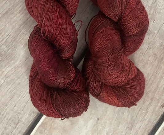 Red Dune - 2 ply in Mulberry silk yarn - Pekoe l