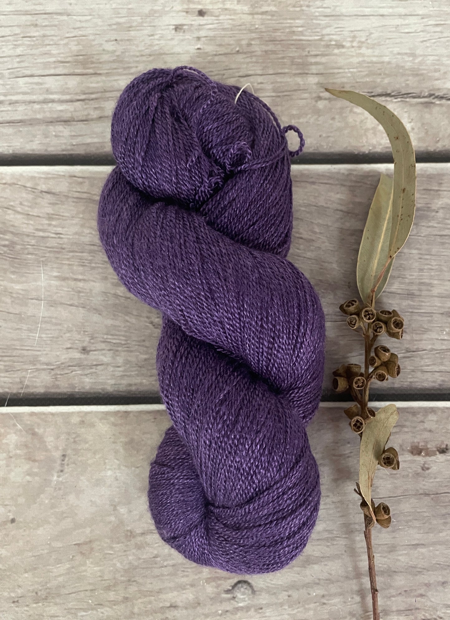 Damson ooak - Merino/silk - 3 Ply - Jasmine 3