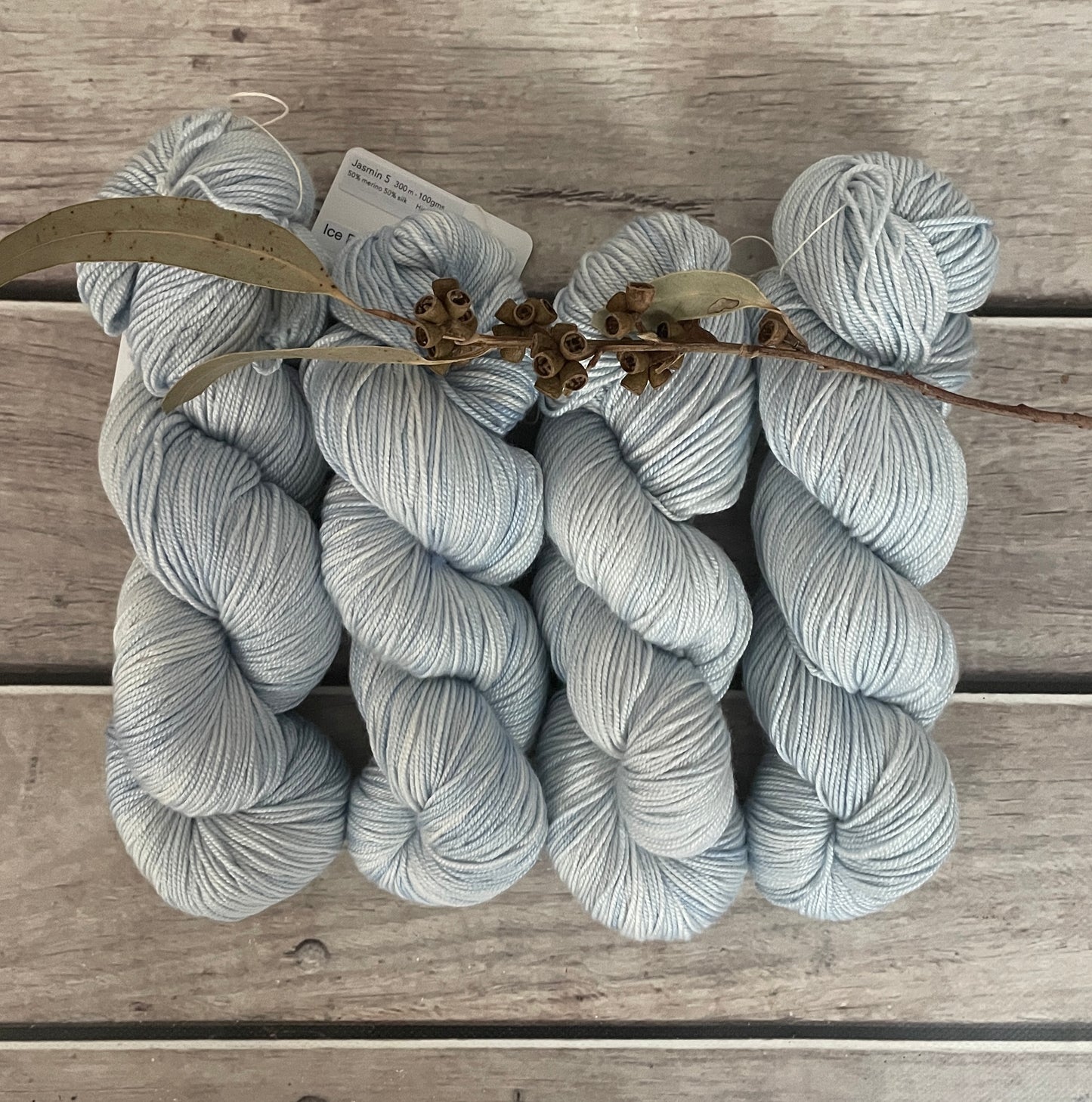 Ice Blue - 5 ply silk and merino - Jasmine 5