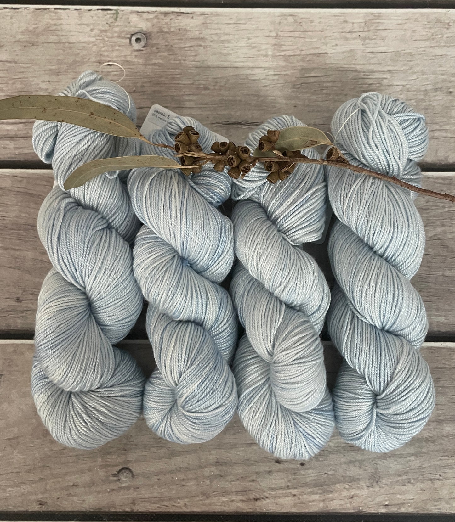 Ice Blue - 5 ply silk and merino - Jasmine 5