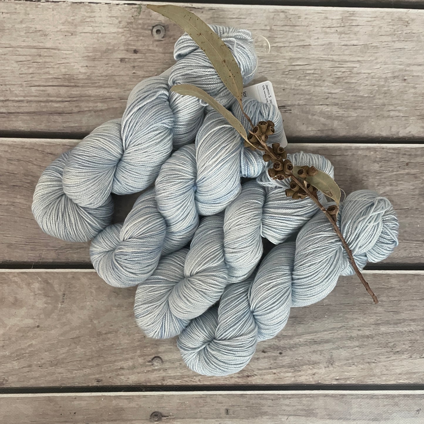 Ice Blue - 5 ply silk and merino - Jasmine 5